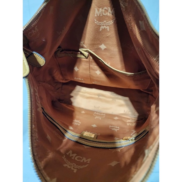 Authentic MCM Visetos Shoulder Bag Cognac - Picture 14 of 14